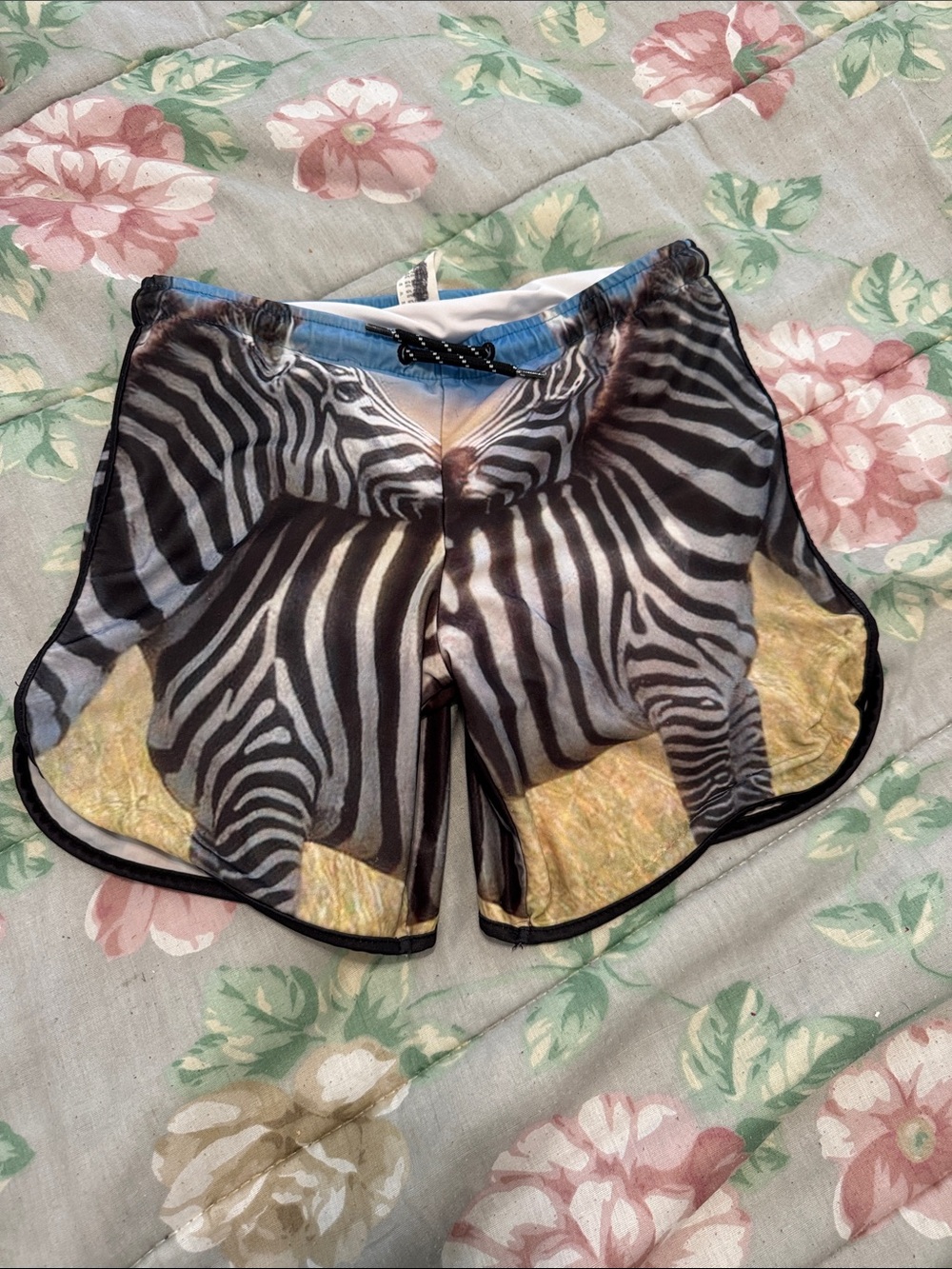 Popupshop pop up shop Zebra Print Athletic swim trunks Shorts kids  5 boys